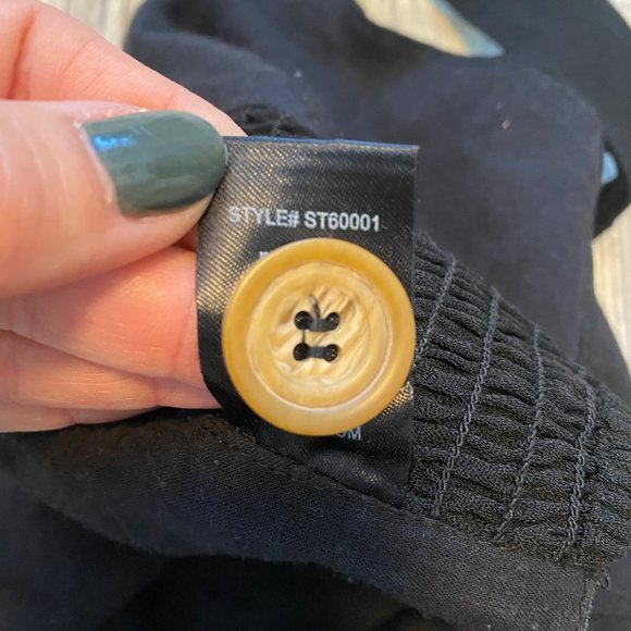 Lulus Black Sweet As Ever Cropped Button Front Tank Top - Picture 11 of 11